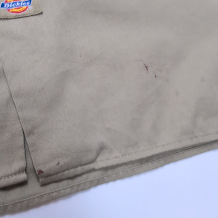 Chemise Dickies XL Kaki Clair 2 Poches Manches Courtes Workwear
