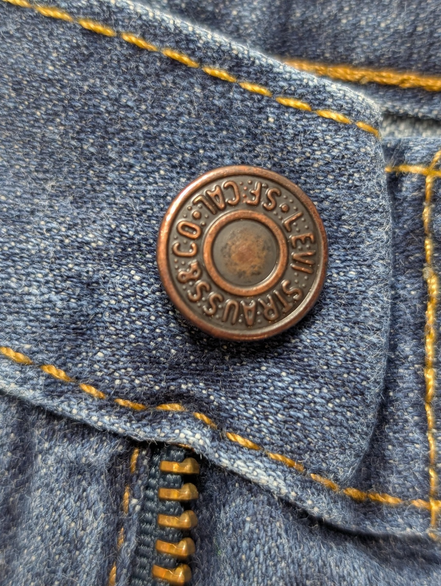 Jean Levi's 569 Loose Straight Homme W40 L32 Bleu Foncé Vintage Original Denim