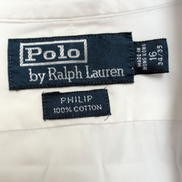 Chemise Polo Ralph Lauren Philip L Blanche Sans Logo Col Classique Shirt
