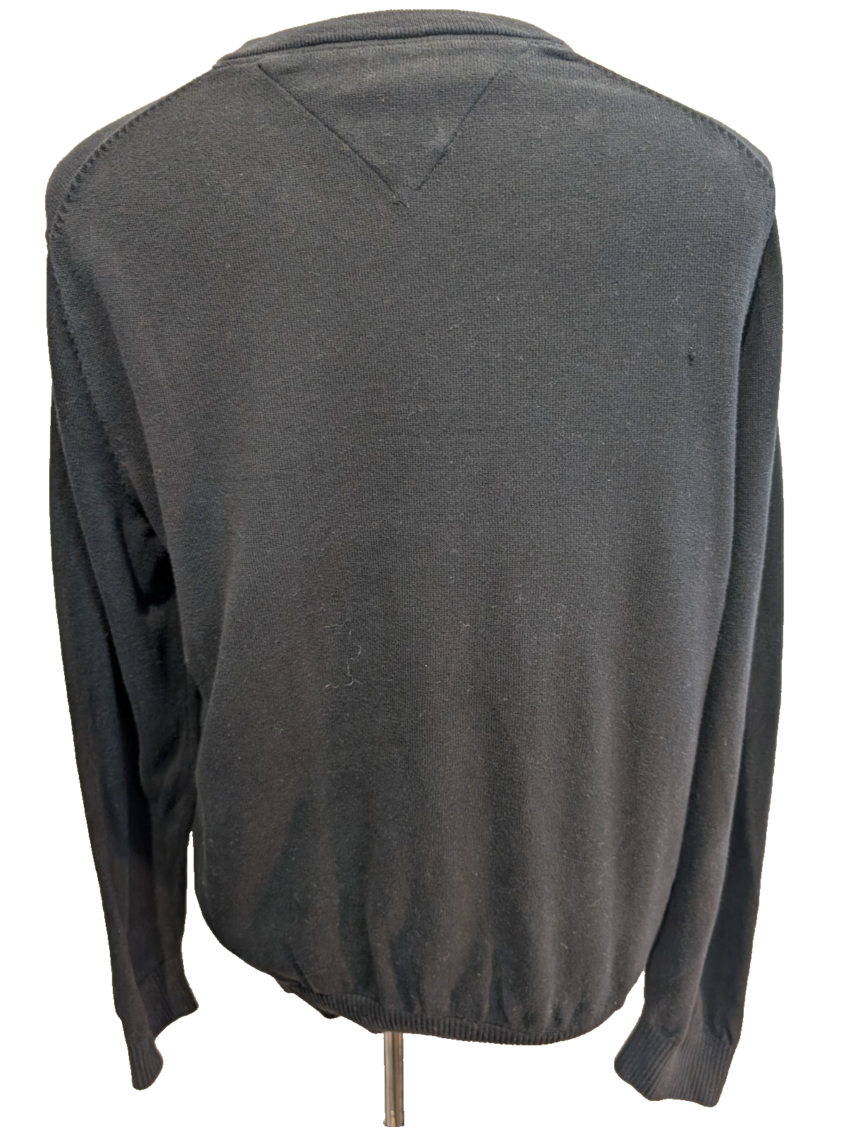 Pull Tommy Hilfiger Homme Col V Noir Profond - Taille L