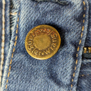 Jean Wrangler Homme Vintage Bleu W42 L29 Denim Pantalon Look Usé Distressed