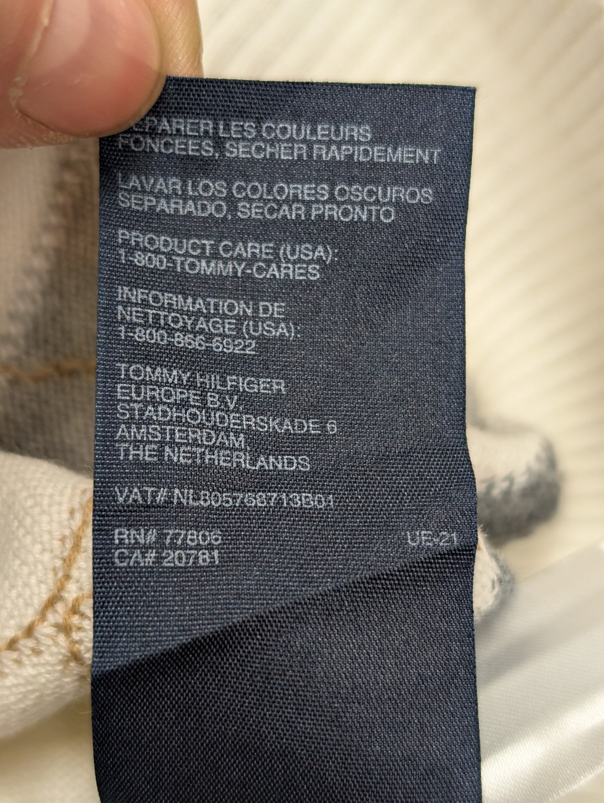 Pull Tommy Hilfiger Homme Col V Losanges Arlequin Gris & Marron - Taille M