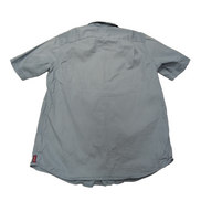 Chemise Wrangler bleu uni manches courtes taille M #99e