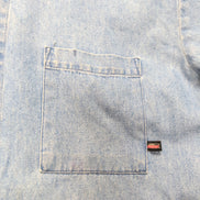 Chemise Dickies L Jean Bleu 100% Coton Poche Stylo Workwear manches longues