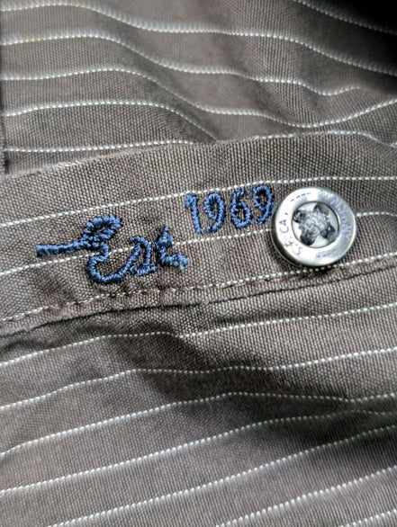 Chemise GAP marron à rayures taille M #102msch