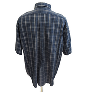 Chemise Ralph Lauren Blake 2XL Carreaux Bleu Marine Coton manches courtes