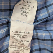 Chemise CHAPS manches courtes bleu à carreaux taille XL #233msch