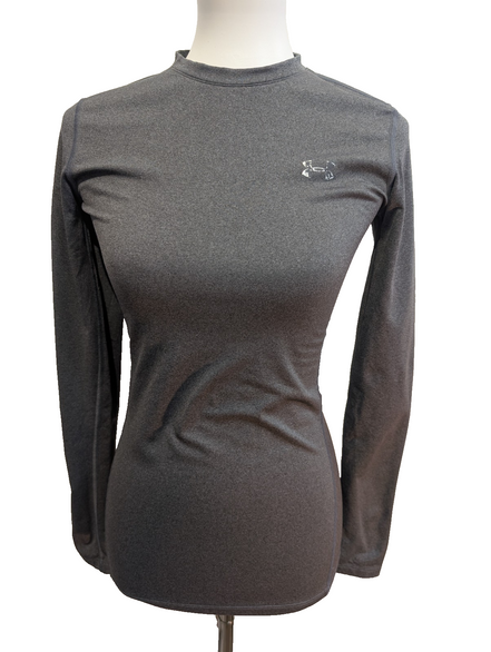 Haut Technique Under Armour ColdGear Femme Gris Doublure Polaire Taille S