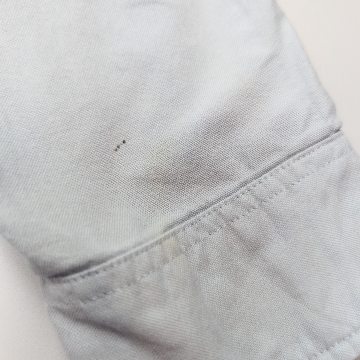 Chemise Lacoste 42 L Bleu Clair Regular Fit Logo Vert Coton manches longues