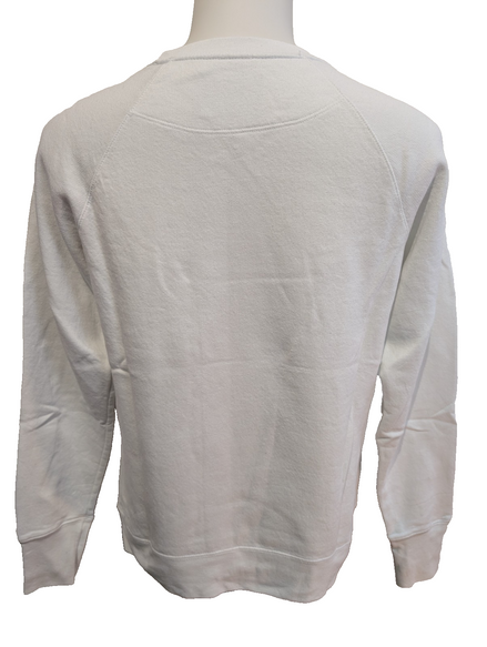 Sweat Champion Vintage Blanc Logo Brodé Sportswear Retro Streetwear Taille M