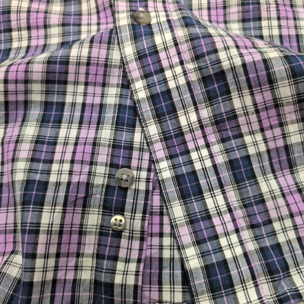 Chemise Wrangler Riata Manches Longues à Carreaux Violet Bleu et Noir Taille L