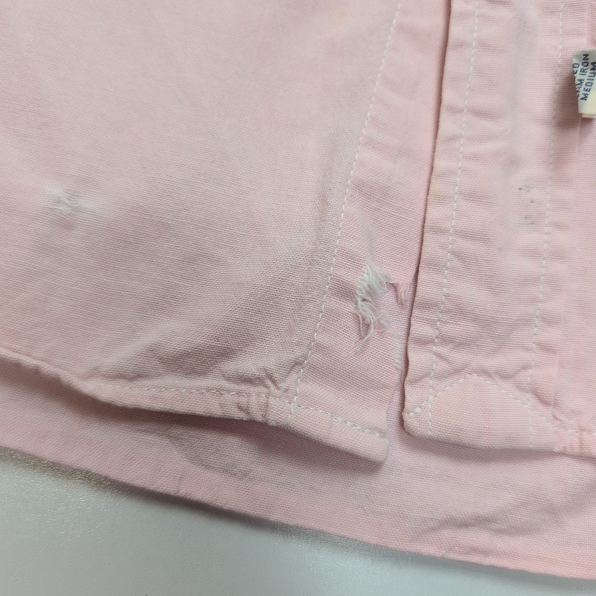 Chemise Polo Ralph Lauren Workwear rose 3 poches vintage logo L
