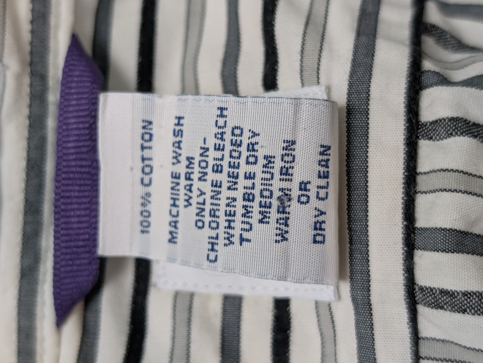 Chemise GAP blanche à rayures noires taille L #103msch