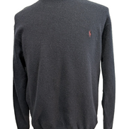 Pull Col Rond POLO Ralph Lauren Bleu Marine 100% Laine d'Agneau - Taille L
