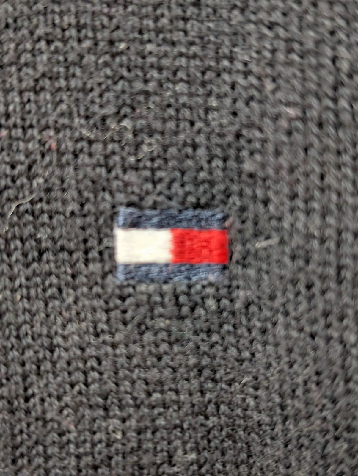 Pull Tommy Hilfiger Homme Col V Noir - Taille 3XL (XXL TG)