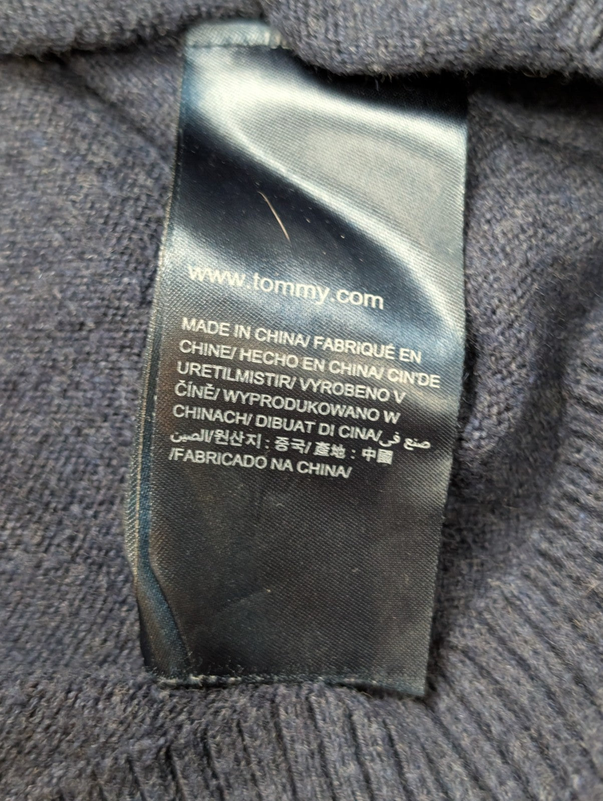 Pull Tommy Hilfiger Homme Bleu - Pima Cotton & Cashmere Blend - Taille XL