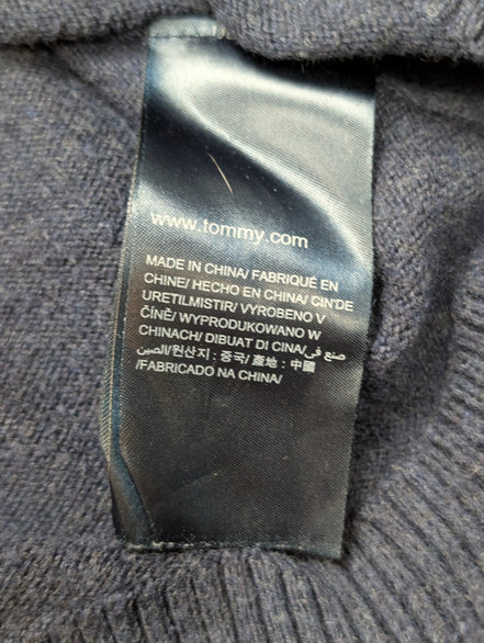 Pull Tommy Hilfiger Homme Bleu - Pima Cotton & Cashmere Blend - Taille XL