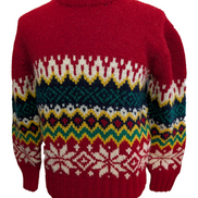 Pull POLO RALPH LAUREN Fait Main L 100% LAINE Motif Flocon Neige Rare Luxe Homme