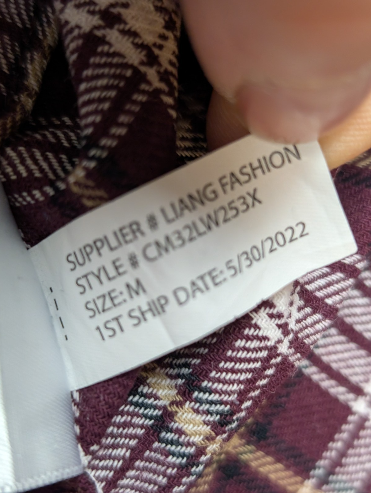 🐻 CHEMISE FLANELLE CHAPS M (G) CARREAUX BORDEAUX MARRON LOGO CUIR