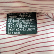 Chemise Hawaïenne Haband XL Bordeaux Rayures 4 Poches Panama Brodée