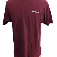 COLUMBIA PFG T-Shirt Homme L Bordeaux Pêche Logo Vintage Fishing Outdoor |101T