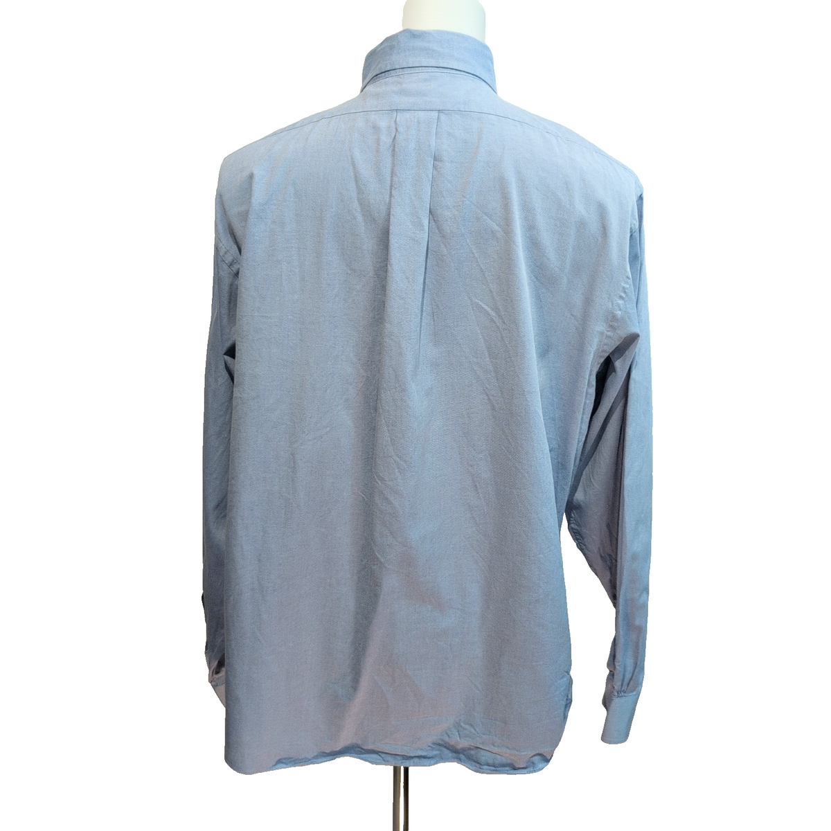 Chemise Brooks Brothers Supima Coton XL XXL Slim Fit Bleu Clair Une Poche