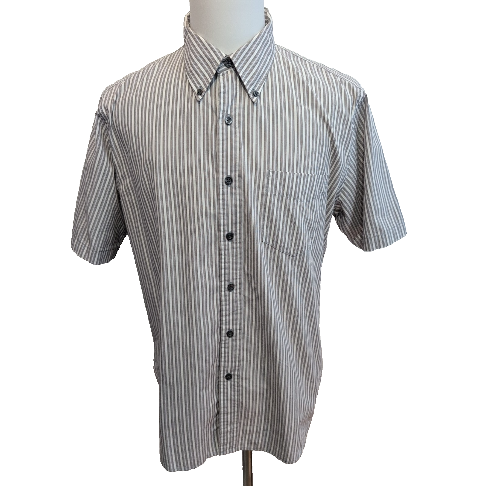 Chemise Dockers à Rayures avec Poche - Marron Clair - Taille L