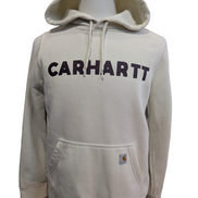 Sweat à capuche Carhartt Relaxed Fit Blanc Cassé Taille M