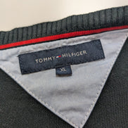 Pull Tommy Hilfiger Col V Noir Profond - Taille XL / 2XL