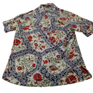 Chemise / Polo hawaïenne HRS His Royal Highnes fleurie taille L #727