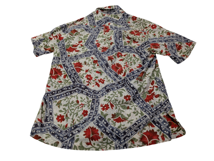 Chemise / Polo hawaïenne HRS His Royal Highnes fleurie taille L #727