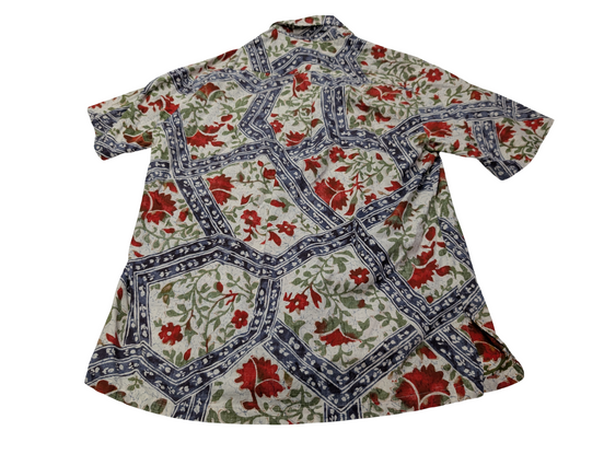 Chemise / Polo hawaïenne HRS His Royal Highnes fleurie taille L #727
