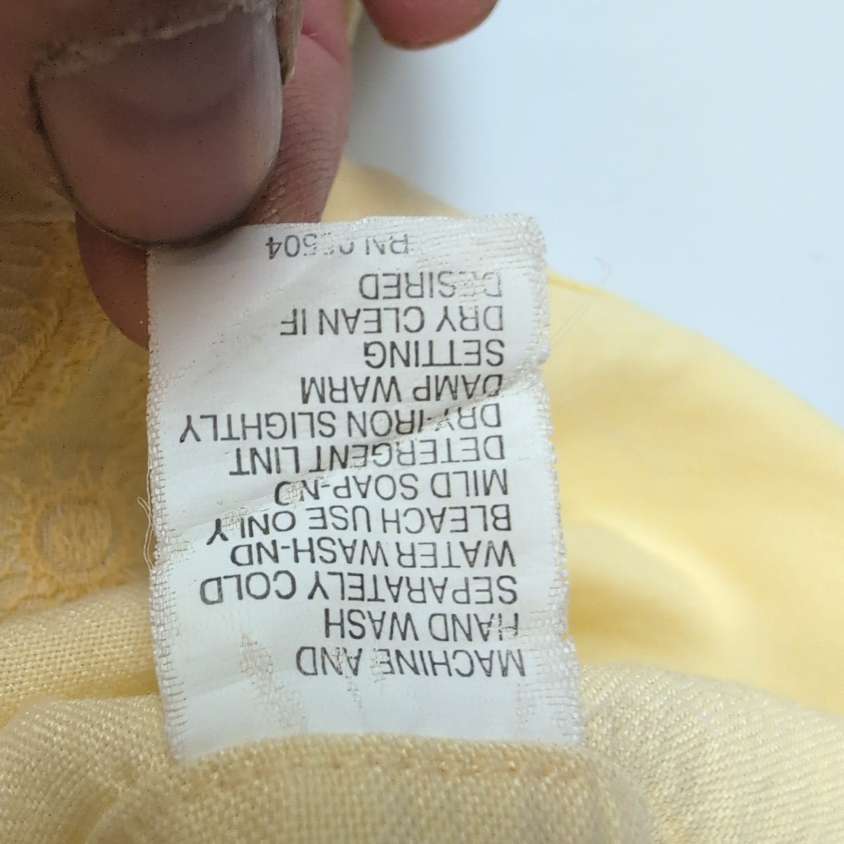 Chemise Hawaïenne Visitor XL Lin Rayonne Style Cuba Panama Jaune Pâle