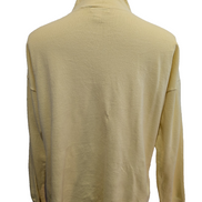 Pull Calvin Klein Jaune Col Roulé à Cordon & Poches - Taille L/XL