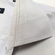 Chemise BURBERRY L Bleu Clair Logo Brodé 2 Boutons Polyester Coton manches long