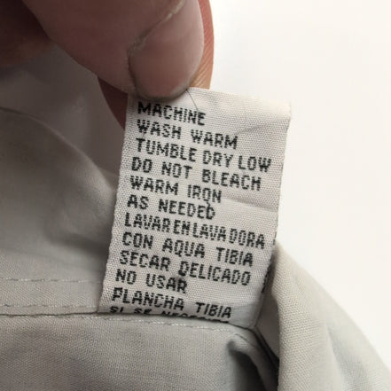 Chemise Guayabera Esquire Taille 2XL Gris Brodée 4 Poches Made in China