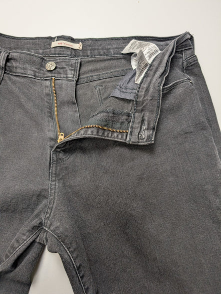 Jean Levi's 505 Femme Noir Straight Ultra Stretch W32 L34 T42 Vintage 🌟👖