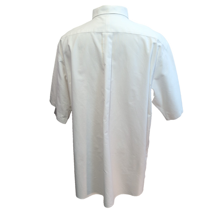 Chemise L.L. BEAN Homme XXL Blanche Manches Courtes Poche Wrinkle Free