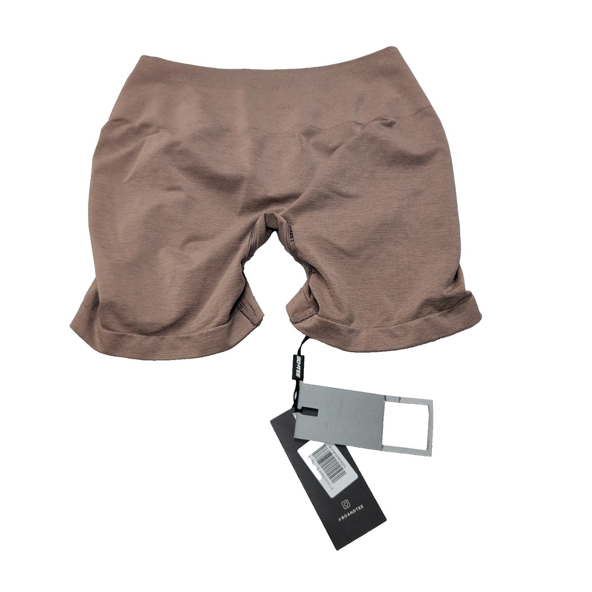 Short Sport Femme XL BO+TEE Marron Sans Coutures Stretch Neuf Étiquette