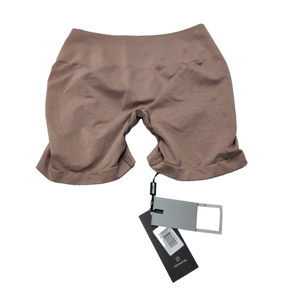 Short Sport Femme XL BO+TEE Marron Sans Coutures Stretch Neuf Étiquette