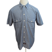 Chemise Dickies M Bleu Workwear Manches Courtes 2 Poches Logo Brodé
