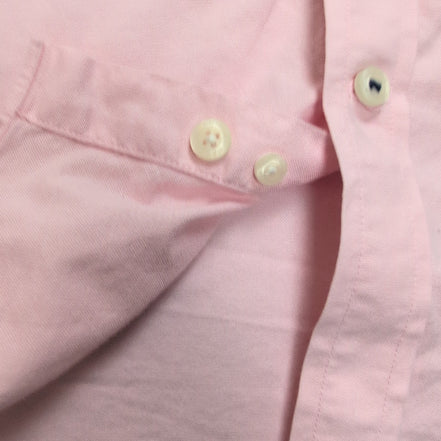 Chemise Nautica Classic Fit L Rose Pâle Stretch Logo Coton manches longues