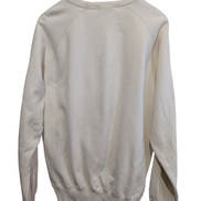 Pull Sweat Polo Ralph Lauren M blanc logo bleu brodé Made in Hong Kong