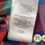Chemise Ralph Lauren Shirt S Carreaux Multicolores Classic Fit Button Down QR