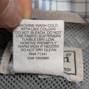 CHEMISE NYLON TECHNIQUE L.L. BEAN M (M) CARREAUX BLEU BLANC TREK