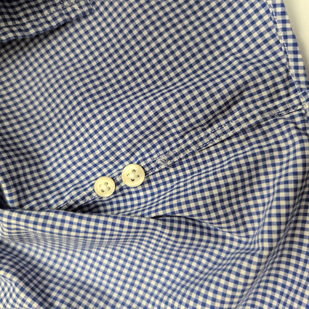 Chemise Ralph Lauren M Bleue Carreaux Classic Fit Shirt Button Down Logo Jaune