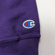 Sweat Champion Grand Logo Sérigraphié Violet Taille M