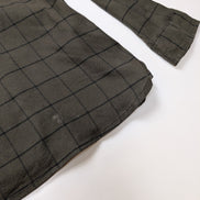 Chemise LEVI'S Commuter Flanelle Kaki & Noir Manches Longues - Taille XXL