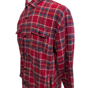 Modern Amusement Veste Surchemise Polaire Sherpa Carreaux Rouge L Hiver |255S