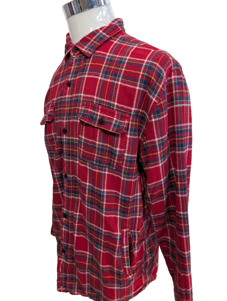 Modern Amusement Veste Surchemise Polaire Sherpa Carreaux Rouge L Hiver |255S